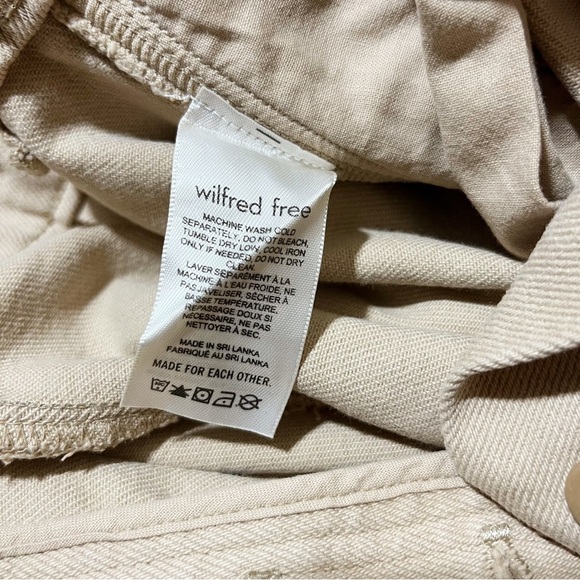 Wilfred Free Aritzia Modern Cargo Pants Khaki High Waisted Women’s 4 - Picture 11 of 12